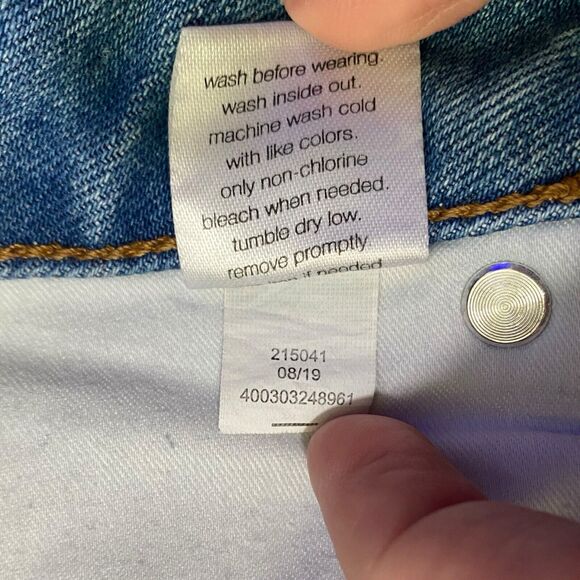 Elizabeth and James Women's‎ The Vintage Straight Jeans Size 27 Retro Light Wash - Picture 7 of 11